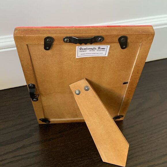 Vintage Victorian Valentines Day Love Postcard in Red Handmade 4x6” Photo Frame - Picture 6 of 6